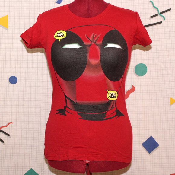 Deadpool red t-shirt - Picture 1 of 4